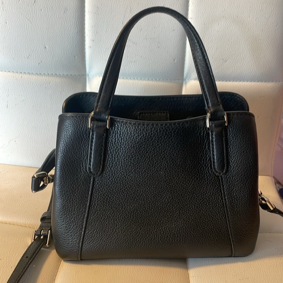 Kate Spade New York Black Leather Triple Compartment Dual Handbag - Picture 8 of 9